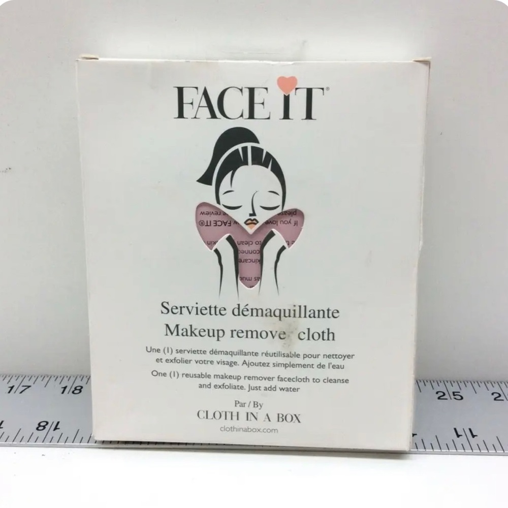 Cloth In A Box Face It Ultra Soft Microfiber Makeup Remover Pink New